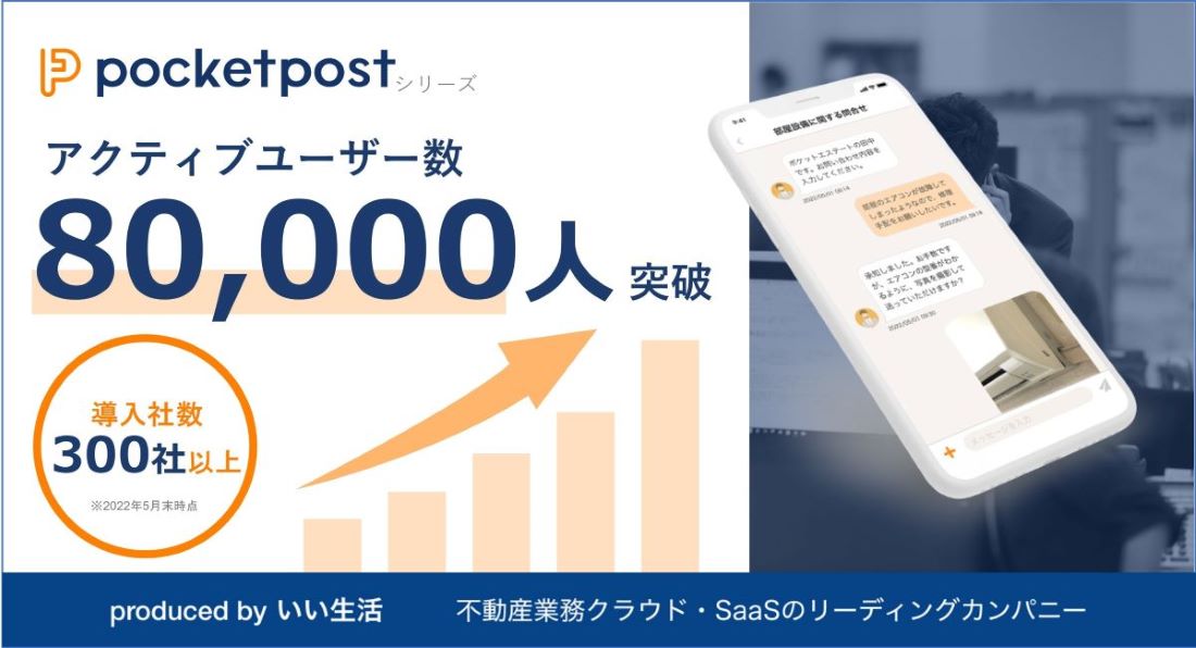 いい生活のコニュニケーションアプリ「pocketpost」が不動産管理会社と 
